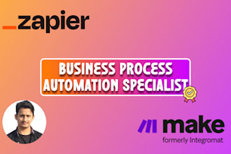 automate business processes with zapier and make
