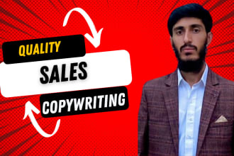 write high converting sales copy for sales page, landing page and sales letter