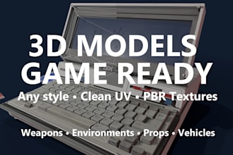 do game ready 3d assets for unity or unreal