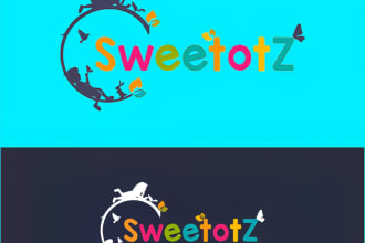 create education, daycare and childcare logo design
