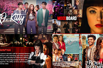 design a unique film pitch deck presentation, epk, film poster, tv web series