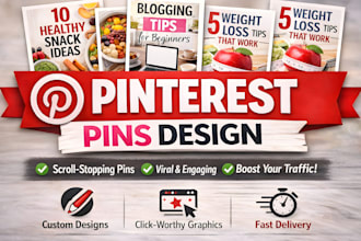 design professional or custom pinterest pins