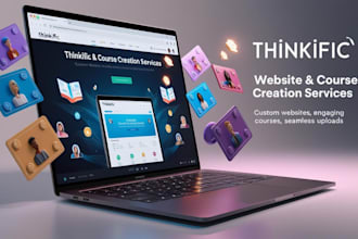 develop a wonderful thinkific websites