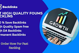 do 40 contextual forum backlinks on high quality website