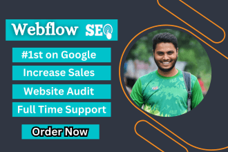 do webflow on page SEO for webflow website