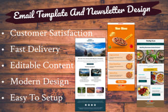 design email template and newsletter in figma within 6 hours