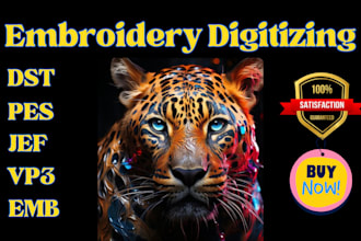 digitize image for embroidery digitizing design, convert to dst 1 hour