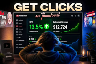 design a creative and attractive youtube thumbnail