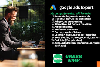 set up youtube video ads and google ads for branding