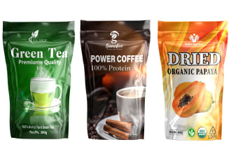 do pouch design, food packaging design, tea pouch packaging design