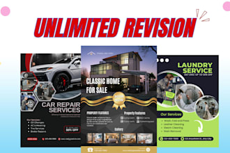 create a unique flyer in few mins