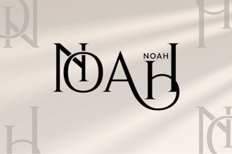 design elegant logo and luxury unique typography