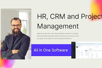 create HR, CRM and project management software for your business