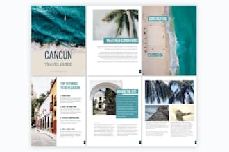 design workbook, ebook, reports on canva or indesign