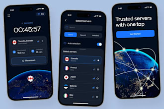 develop VPN app, admob app, server with backend VPN for anonymous browsing
