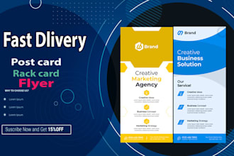 design perfect rack card door hanger flyer for
