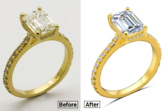 do jewelry photo retouching, product image editing and touch up