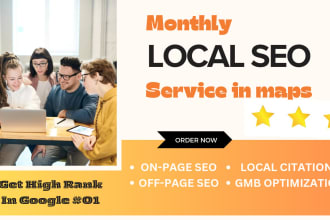 monthly local seo service in maps