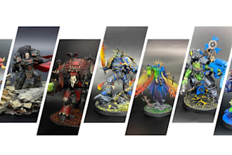 paint your warhammer 40k, aos miniatures with best quality