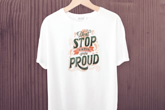 create eye catching modern t shirt,logo design