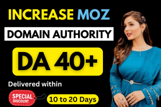 increase domain authority moz da 40 plus