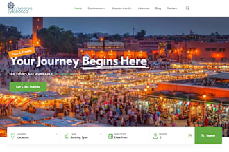 design a professional travel agency website on wordpress