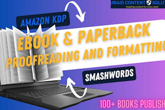 edit, proofread and format your nonfiction book manuscript for amazon kdp