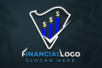 design insurance, finance and financial logo in affordable price