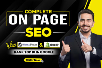 provide complete onpage SEO and technical optimization for wordpress site