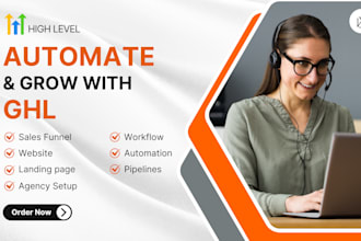 create gohighlevel ghl workflows, forms, surveys, funnels and websites