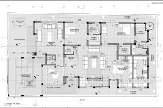 draw your architectural sketches with cad or revit