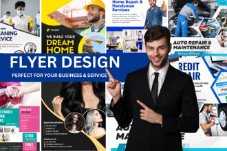 design a professional advertising flyer or poster for your service