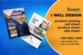 design a professional product sell sheet and sales flyer