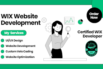 design, redesign, develop your wix website with velo code