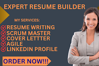 do professional resume, scrum master, IT resume, cover letter, linkedin