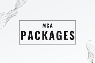 do fresh mca real time packages for you