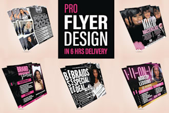 design flyer, price list and voucher for salon, spa or gym
