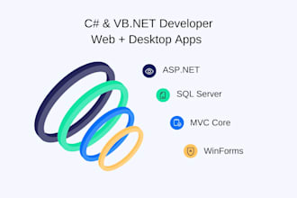 create web and desktop app using csharp or visual basic