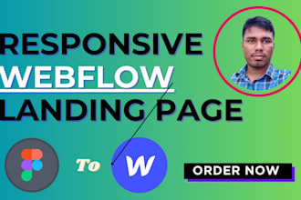 develop responsive webflow website, figma to webflow expert