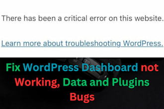 fix critical errors in wordpress