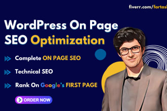 do complete on page and technical SEO of your wordpress website