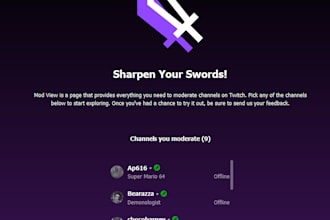 be your stream moderator