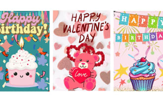 create custom greeting card , invitation and thank you cards