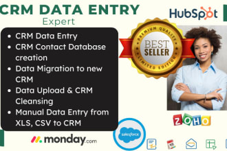 crm data entry in zoho salesforce monday hubspot trello