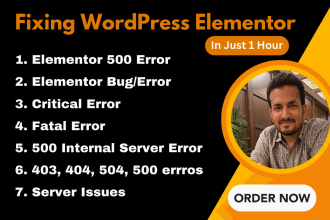 fix elementor 500 error, elementor error, elementor issues, and elementor bug