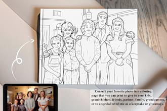 turn your photos or images into coloring pages