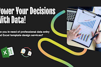 do fast accurate excel data entry templates reports PDF conversions copy past