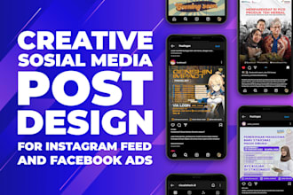design for instagram feed and facebook ads
