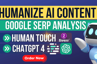 do human touch gpt4 ai content writing with real serp analysis