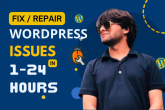 fix wordpress issues, repair wordpress website theme plugin errors